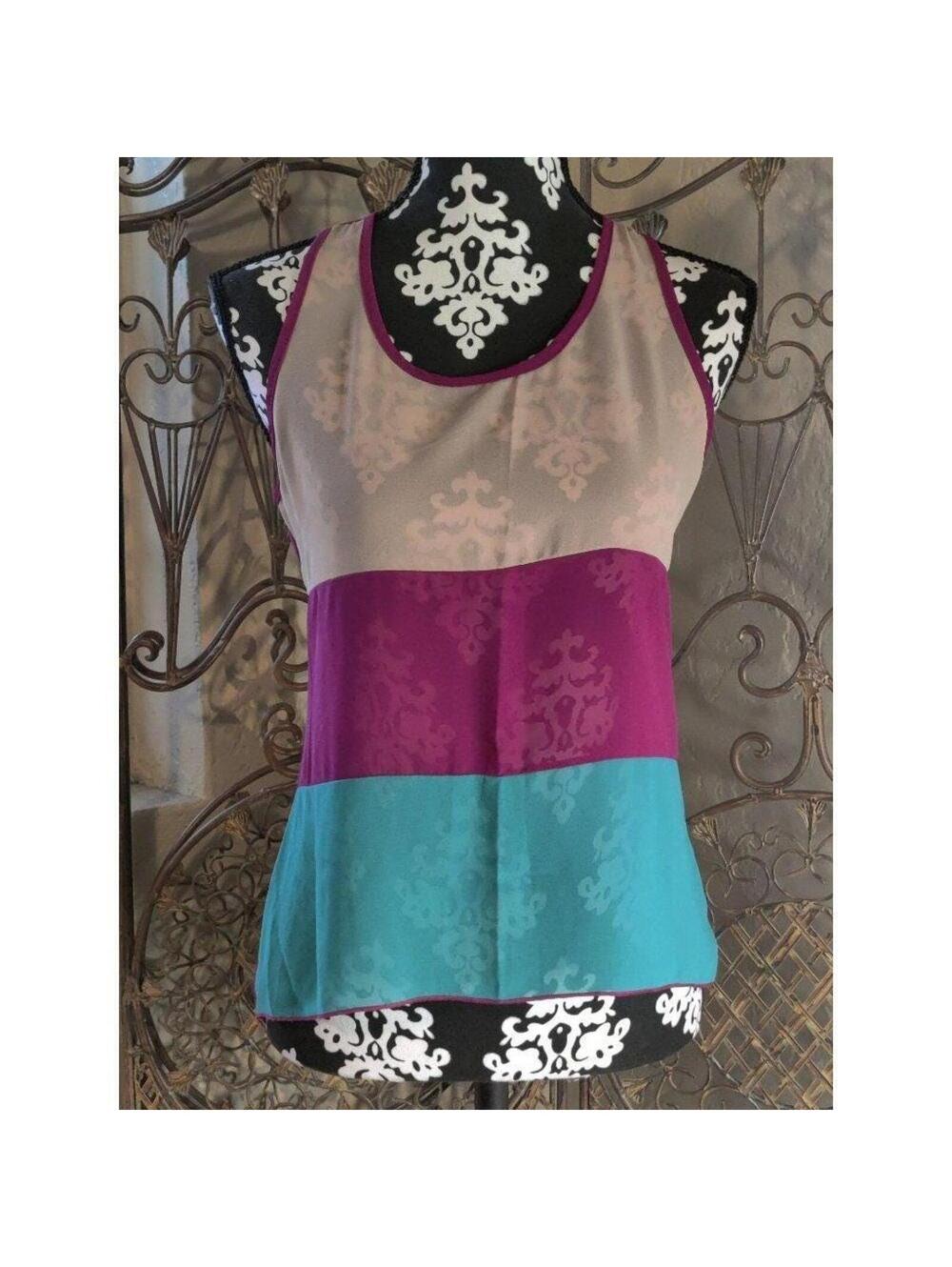 Women Shasa Multi Color Front Panel Top Large